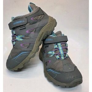 Girls Size 1.5 Merrell Hilltop Quick Close Waterproof Hiking Boots